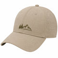 Baseballkappe Einheitsgröße Beige Textilgewebe mit Bergstickerei und Belüftung