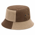 Anglerhut Einheitsgröße aus Cordstoff in Beige Braun mit Belüftungsösen