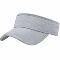 Sonnenvisier Einheitsgröße aus grauem Textil - verstellbar für Alltag und Sport