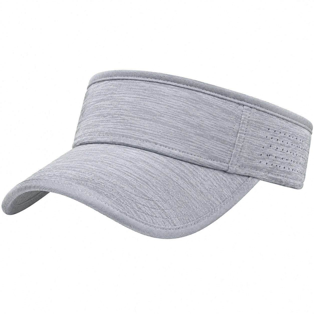 Sonnenvisier Einheitsgröße aus grauem Textil - verstellbar für Alltag und Sport